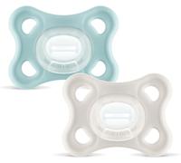 MAM Comfort Succhietto 3-12 mesi (Set da 2), Ciuccio MAM 3-12 mesi in 100% silic