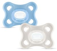 MAM Comfort Succhietto 3-12 mesi (Set da 2), Ciuccio MAM 3-12 mesi in 100% silic