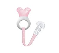 MAM Cooler & Clip - Massaggiagengive rinfrescante con clip per un facile fissaggio, extra piccolo e leggero, per bambini, a partire dai 2 mesi, rosa