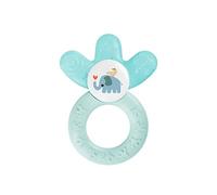 MAM Cooler, massaggiagengive per bambini favorisce il senso visivo e le capacità motorie, l'impugnatura con refrigeratore ad acqua raggiunge anche i molari, a partire dai 4 mesi in su, turchese