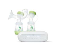 MAM Doppio Tiralatte Elettrico e Manuale 2in1 + 2 Biberon Easy Start 160 ml | Con 2 biberon anticolica inclusi, 2 contenitori latte, 9 livelli di estrazione, Morbida coppa silicone SkinSoft