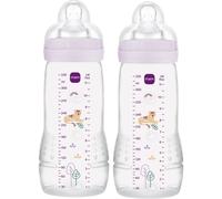 MAM Easy Active™ Baby Bottle bottiglia per bambini 4m+ Purple 2x330 ml