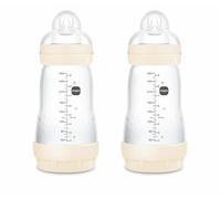 MAM Biberon anticolica Easy Start A139 - Tettarella silicone ultra morbida, 260 ml, 2 pz, assortito