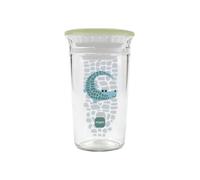 MAM Easy to Drink Cup 360° ( 290 ml), Tazza bambini 8m+ con valvola 360° a prova di perdita, Azzurro