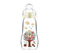 MAM Feel Good Biberon in Vetro Capacità 260ml Colore Neutro 2m+, 1 Pezzi