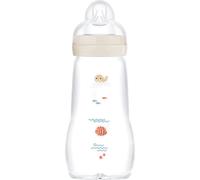 MAM Feel Good Glass Baby Bottle biberon anticolica in vetro 2m+ Beige 260 ml