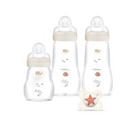 Mam Il mio primo cofanetto Biberon Vetro 0 mesi+ Coniglio & Volpe - Kit biberon
