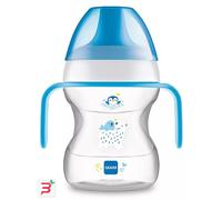 MAM Learn to Drink Cup 6+ Mesi, Capienza: 190 ml Azzurro