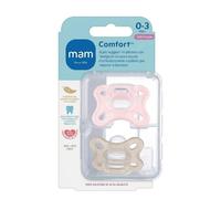 Mam 2 pz succhietti comfort 0-2m silicone, femmina