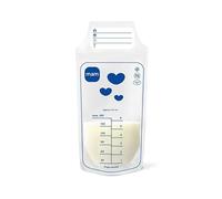MAM Milk Bag - Sacchetti Latte Materno 25 pezzi, Bustine latte materno monouso congelabili, facili da riempire e con zip doppia a prova di perdita, Accessori neonato compatibili con Tiralatte MAM