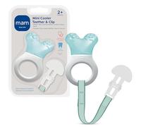 MAM Mini Teething Cooler and Clip, Blue, 2 Plus Months by MAM