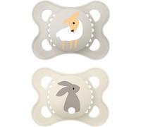 MAM Original 0+m ciuccio Grey/ Beige 2 pz