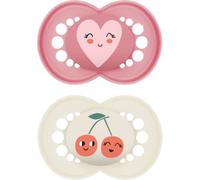 MAM Original 6+ months ciuccio Pink/ Beige 2 pz
