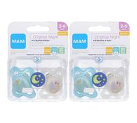 MAM Original Night Succhietto 2-6 Mesi Caucciu 2 pezzi 2x1 St