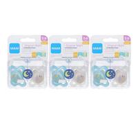 MAM Original Night Succhietto 2-6 Mesi Caucciu 2 pezzi 3x1 St