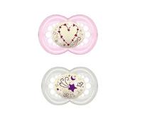 Mam Original Night Succhietto Silicone Bimba 2 Pezzi 16Mesi+
