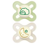 MAM Original Start Night Succhietto 0-2 Mesi (Set da 2), Ciuccio MAM 0-2 mesi ch