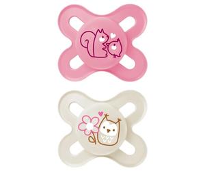 MAM Original Start Succhietto Ortodontico 0-2 Mesi con Scatola Sterilizzante 2 Succhietti Bimba