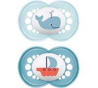 MAM Original Succhietto 16+ Mesi (Set da 2), Ciuccio MAM 16 36 mesi silicone con