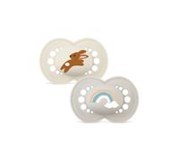 MAM Original Succhietto 16+ Mesi (Set da 2), Ciuccio MAM 16 36 mesi silicone con tettarella ortodontica, Neutro