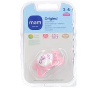 Mam Original Succhietto in Silicone Bambina 2-6 Mesi 1 pz Succhietti