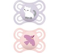 MAM Perfect 0+m, dbl box ciuccio Pink/ Purple 2 pz