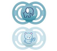 Succhietto Perfect Confezione Doppia 16+ Mesi con porta ciuccio - Azzurro - MAM
