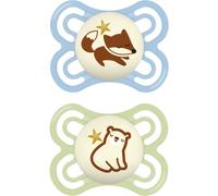 MAM Perfect Night 0+ months ciuccio Blue/ Green 2 pz