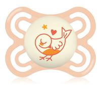 MAM Perfect Night 0+ months ciuccio per la notte Orange Bird 1 pz