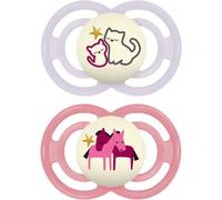 MAM Perfect Night 6m+ ciuccio Purple/ Pink 2 pz