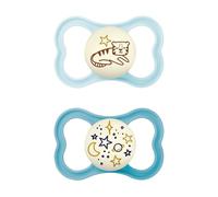 Mam S289 Supreme Night, 16+, Silicone, Colori Assortiti, 2 Pezzi