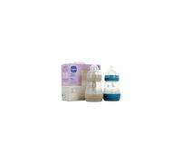 MAM Biberon Easy Start Anti-Colica 0 mesi+ - Portata Lenta - Oceano "Dinosauro" + Sabbia "Coniglio" 2x160ml Lotto × 2