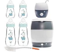 MAM Set Premium con bottiglie di vetro blu starter set per neonati