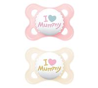 MAM Silicone originale, 0-6 mesi, 2 pezzi, Mummy Rose