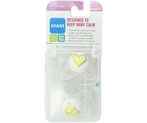 MAM Start Silicone Pacifier, Colors May Vary, 2-Count