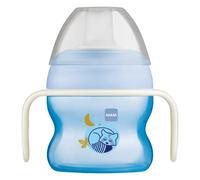 MAM Starter Cup con manico che si illumina al buio, tazza da 150 ml per primi tentativi di bere a partire da 4 mesi, rosa