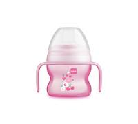 MAM Starter Cup Tazza bambini 150 ml, Biberon acqua e latte per neonati 4+ mesi con morbido beccuccio anti-goccia, Rosa
