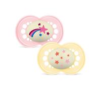 MAM Baby MAM NIGHT SUCCHIETTO 6+ MESI SILICONE DOPPIO FEMMINA