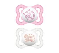 MAM Succhietto Air 2-6 Mesi Animal in Caucciù per Bimba, 2 Pezzi
