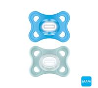 MAM - Succhietto Comfort 2-6m in silicone 2pz, Azzurro