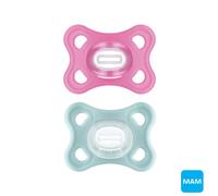 MAM - Succhietto Comfort 2-6m in silicone 2pz, Rosa