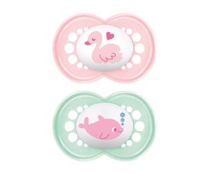MAM Succhietto Original 16+ Mesi Little Farm in Silicone per Bimba, 2 Pezzi