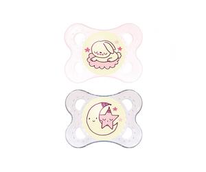 Mam Succhietto Original Night 2-6 Mesi in Silicone Confezione Doppia