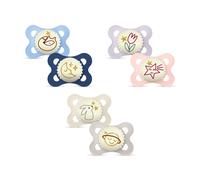 Mam succhietto original night 2-6 mesi silicone 2 pezzi
