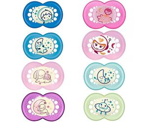 Mam Succhietto OriginalNight 6 Mesi+ Silicone Confezione Doppia