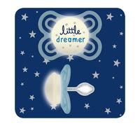 MAM Perfect Night Ciuccio Luminoso in Silicone Skinsoft con Custodia Porta Succhietto, 2-6 Mesi, Celeste
