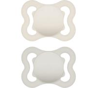 MAM Supreme 0m+ ciuccio Beige/ Grey 2 pz