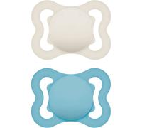 MAM Supreme 0m+ ciuccio Turquoise/ Beige 2 pz