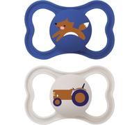 MAM Supreme Double Box 6+ months ciuccio Blue/ Grey 2 pz