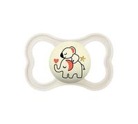 MAM Supreme Night Ciuccio Luminoso In Silicone, Con Custodia Porta Succhietto, 16+ mesi, Bianco